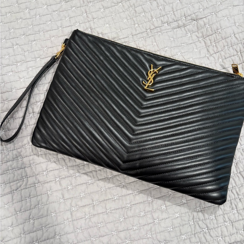 Saint Laurent Grey Pouch